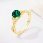 SR11137 Emerald Ring - Additional view