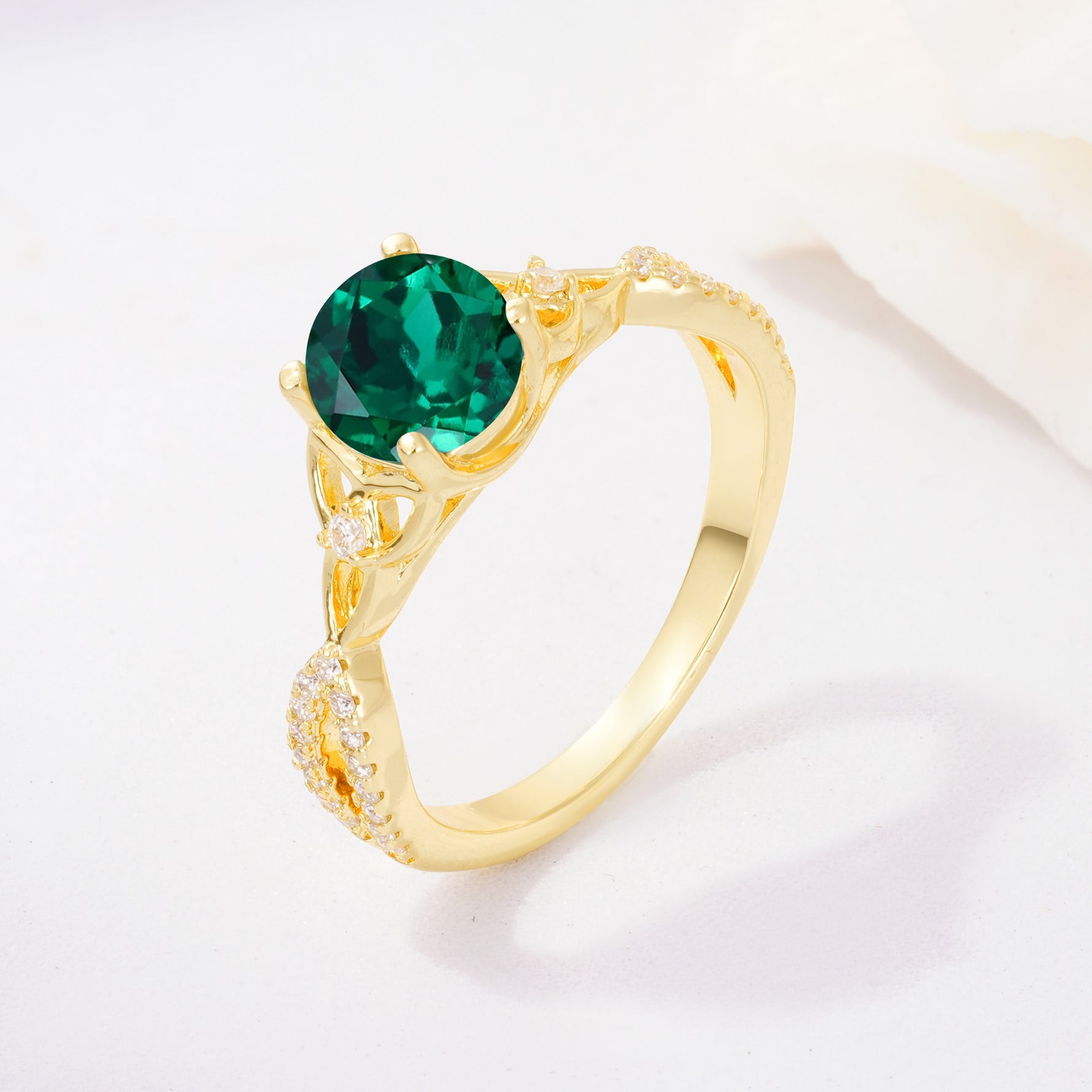 SR11137 Emerald Ring - Additional view