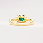 SR11137 Emerald Ring - Additional view