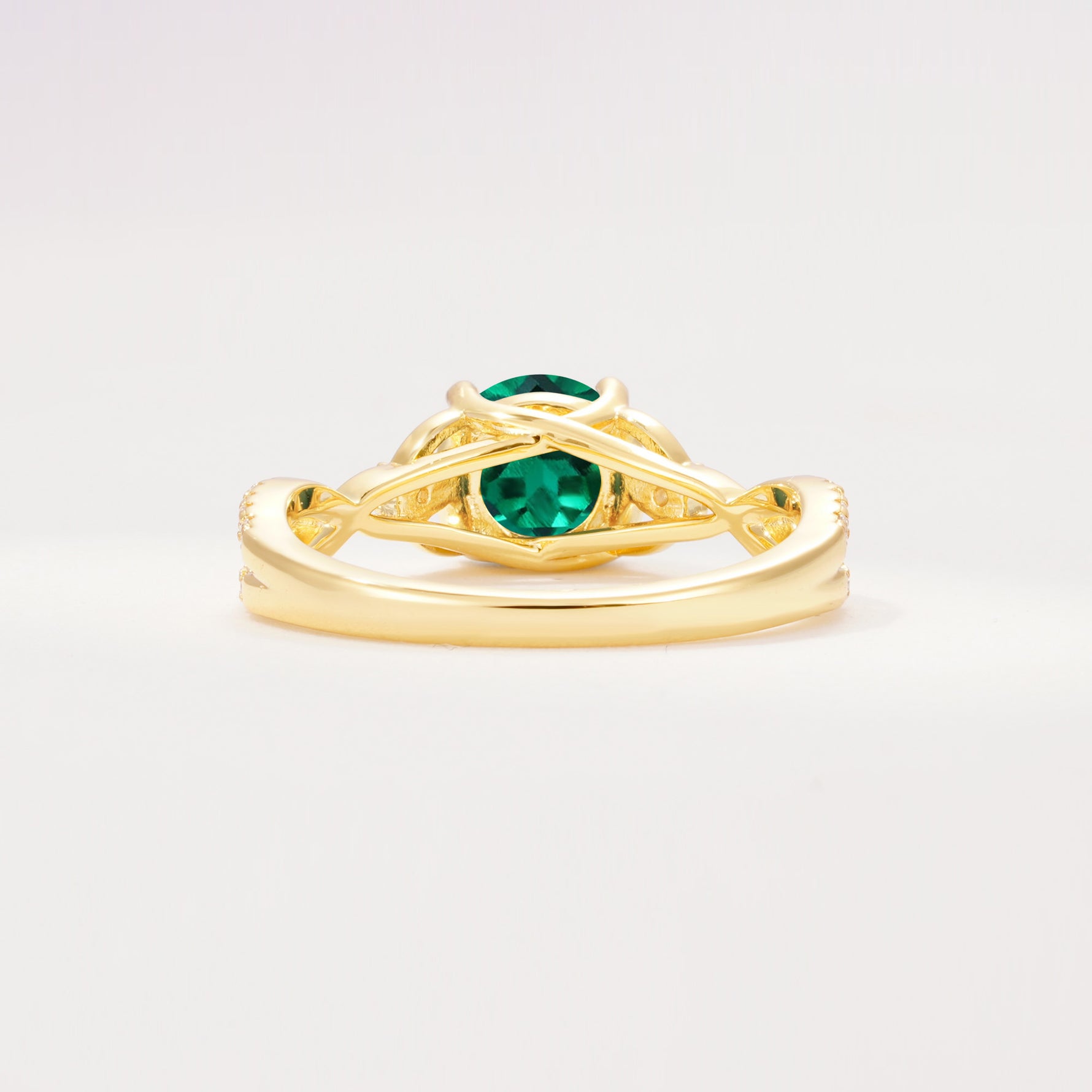 SR11137 Emerald Ring - Additional view