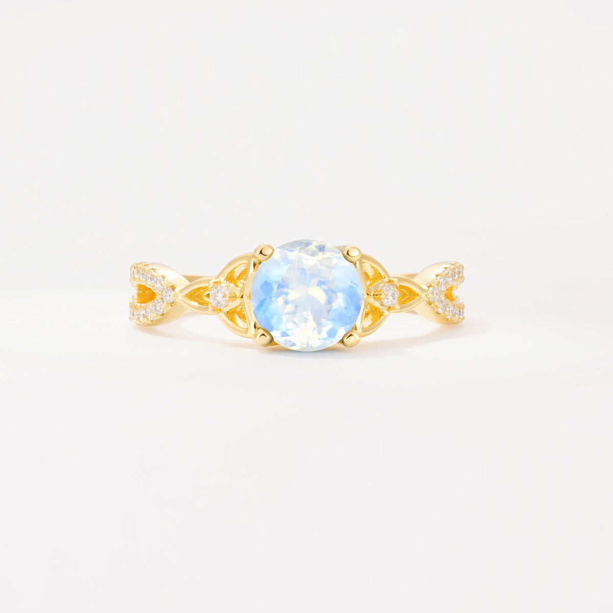 SR11137 Moonstone Ring - Yellow-Gold