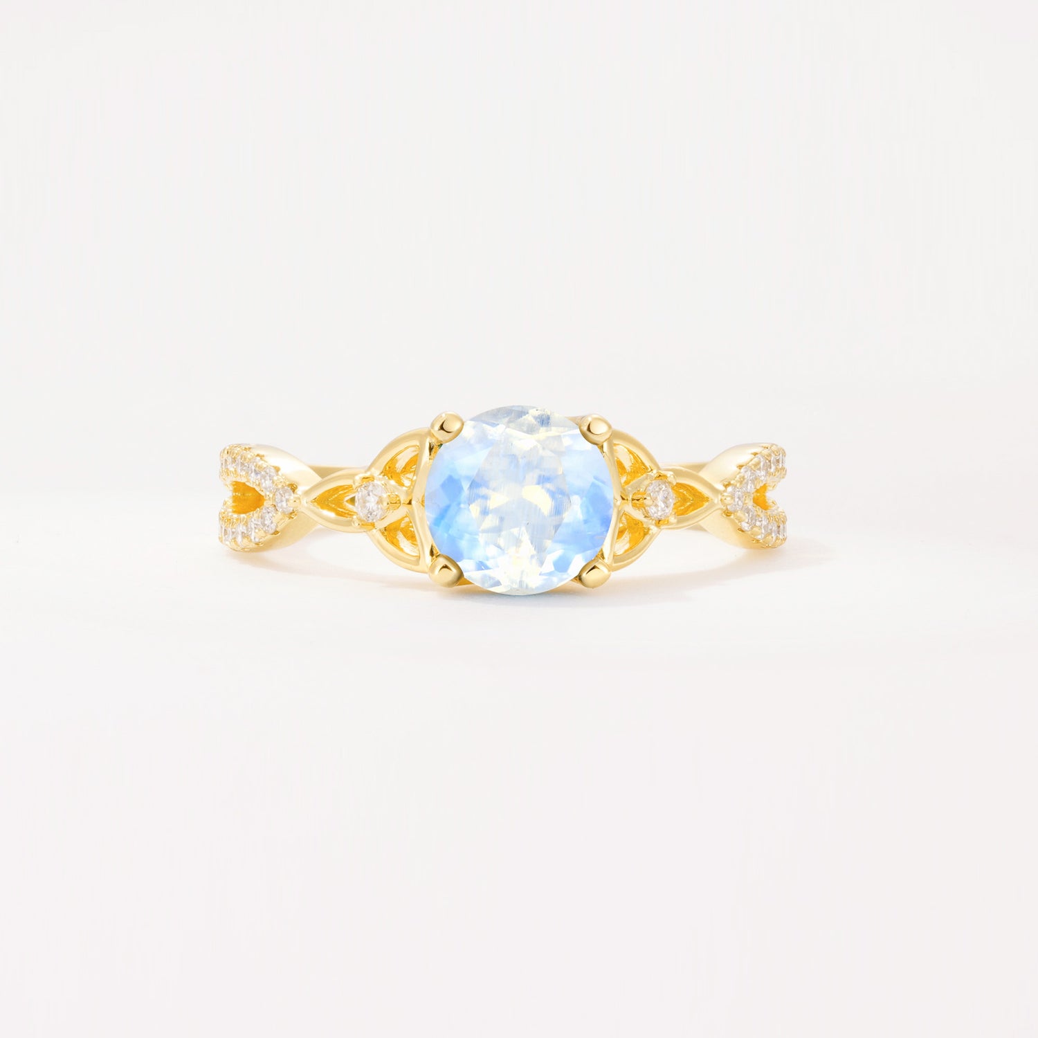 SR11137 Moonstone Ring - Yellow-Gold