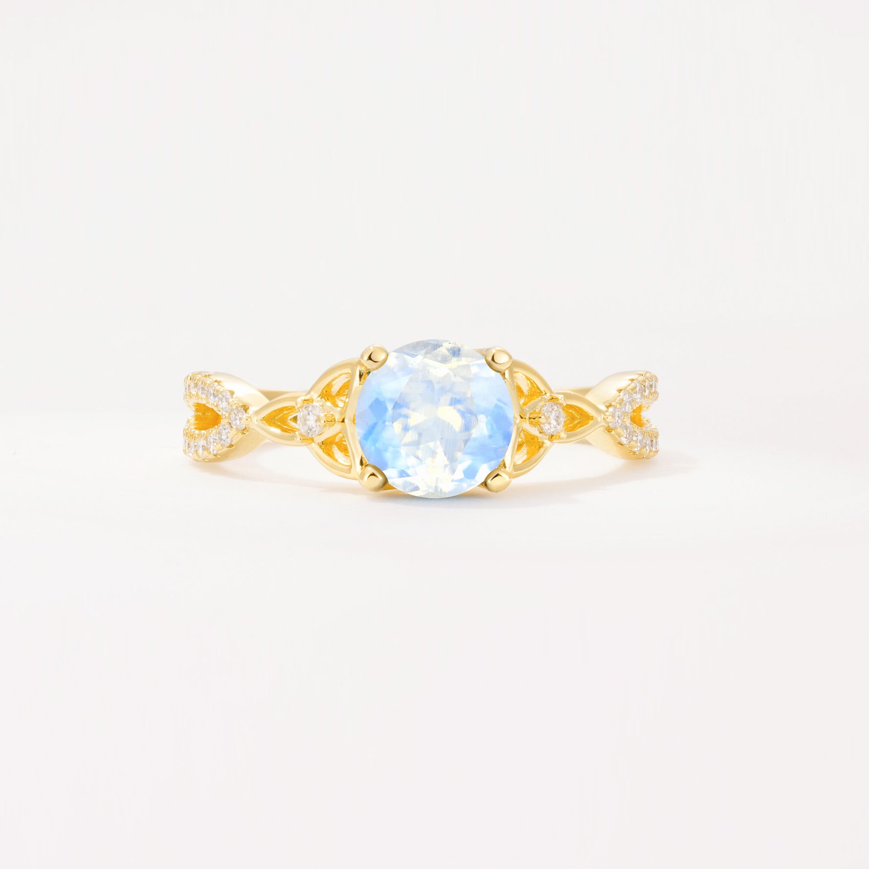 SR11137 Moonstone Ring - Yellow-Gold