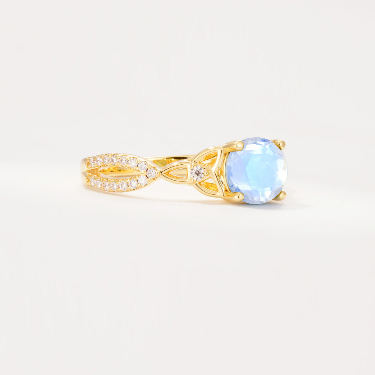 SR11137 Moonstone Ring - White-Gold