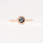 SR11138 Black Rutilated Quartz Ring - Additional view