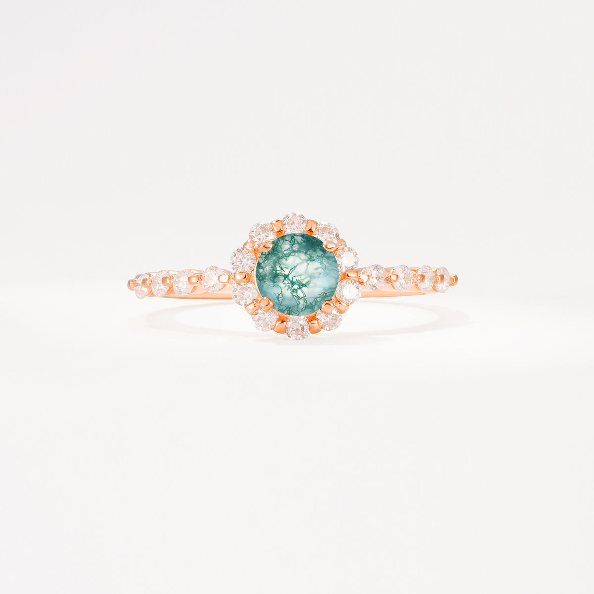 SR11138 Moss Agate Ring - Additional view