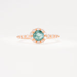 SR11138 Moss Agate Ring - Additional view