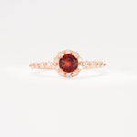SR11138 Garnet Ring - Additional view