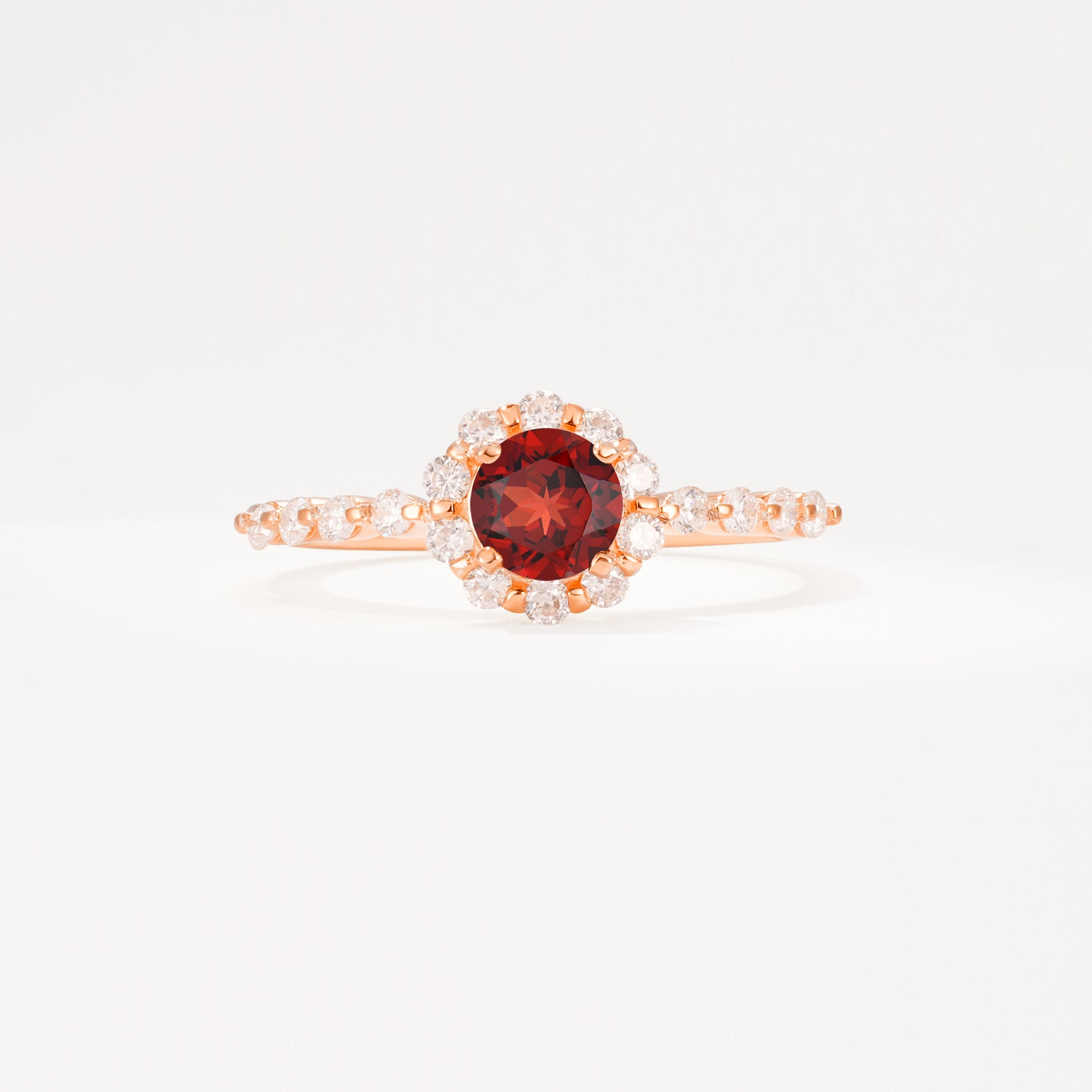 SR11138 Garnet Ring - Additional view