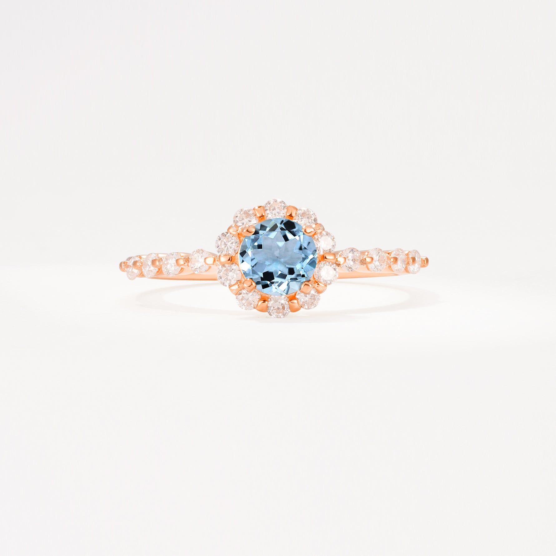 SR11138 Aquamarine Ring - Additional view