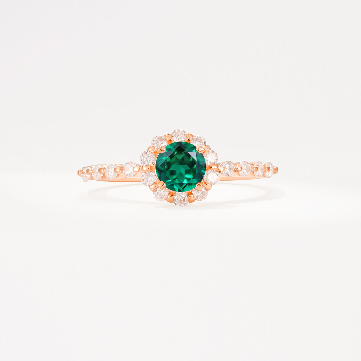 SR11138 Emerald Ring - Additional view