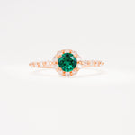 SR11138 Emerald Ring - Additional view