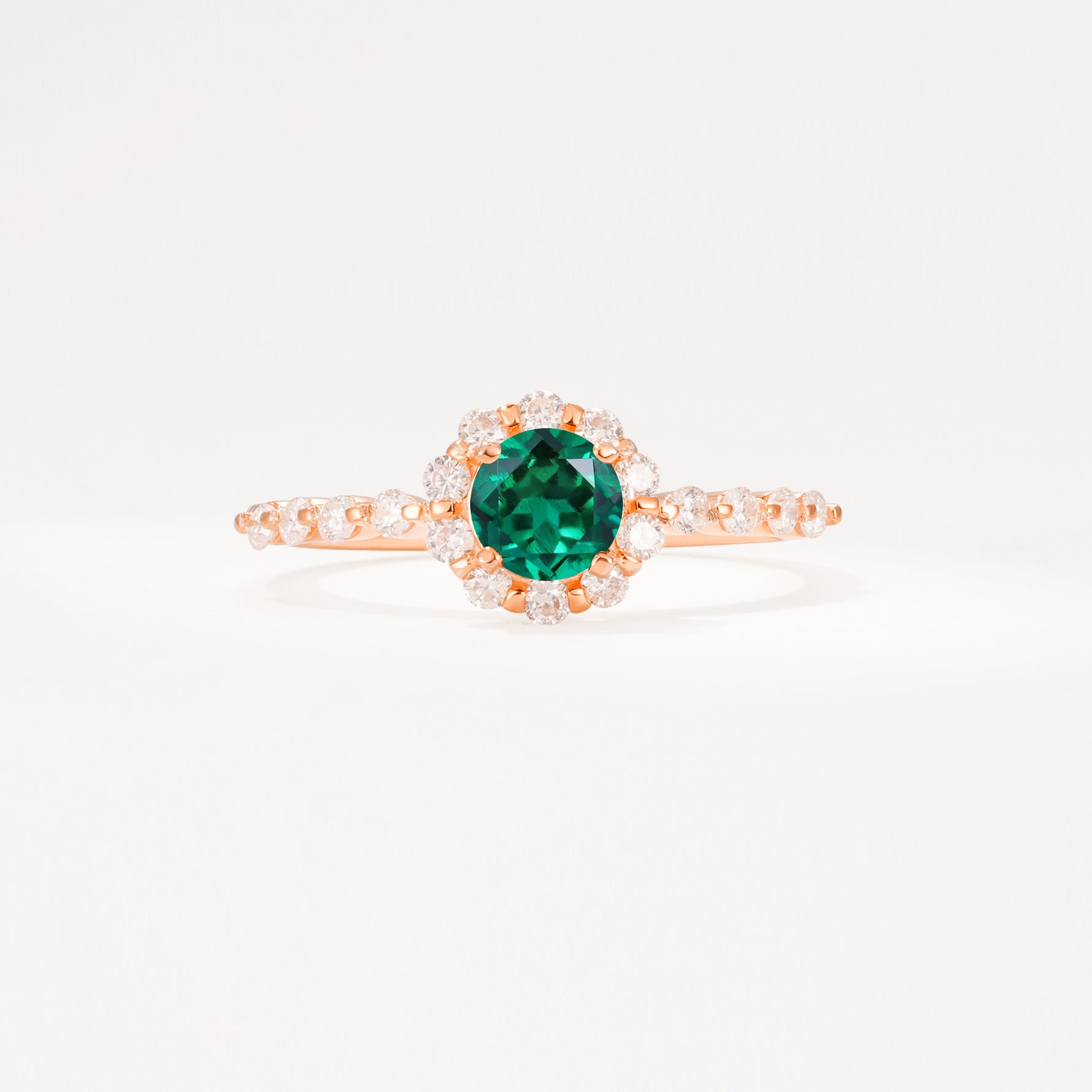 SR11138 Emerald Ring - Additional view