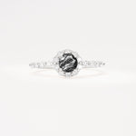 SR11138 Black Rutilated Quartz Ring - Additional view
