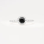 SR11138 Black Onyx Ring - Additional view