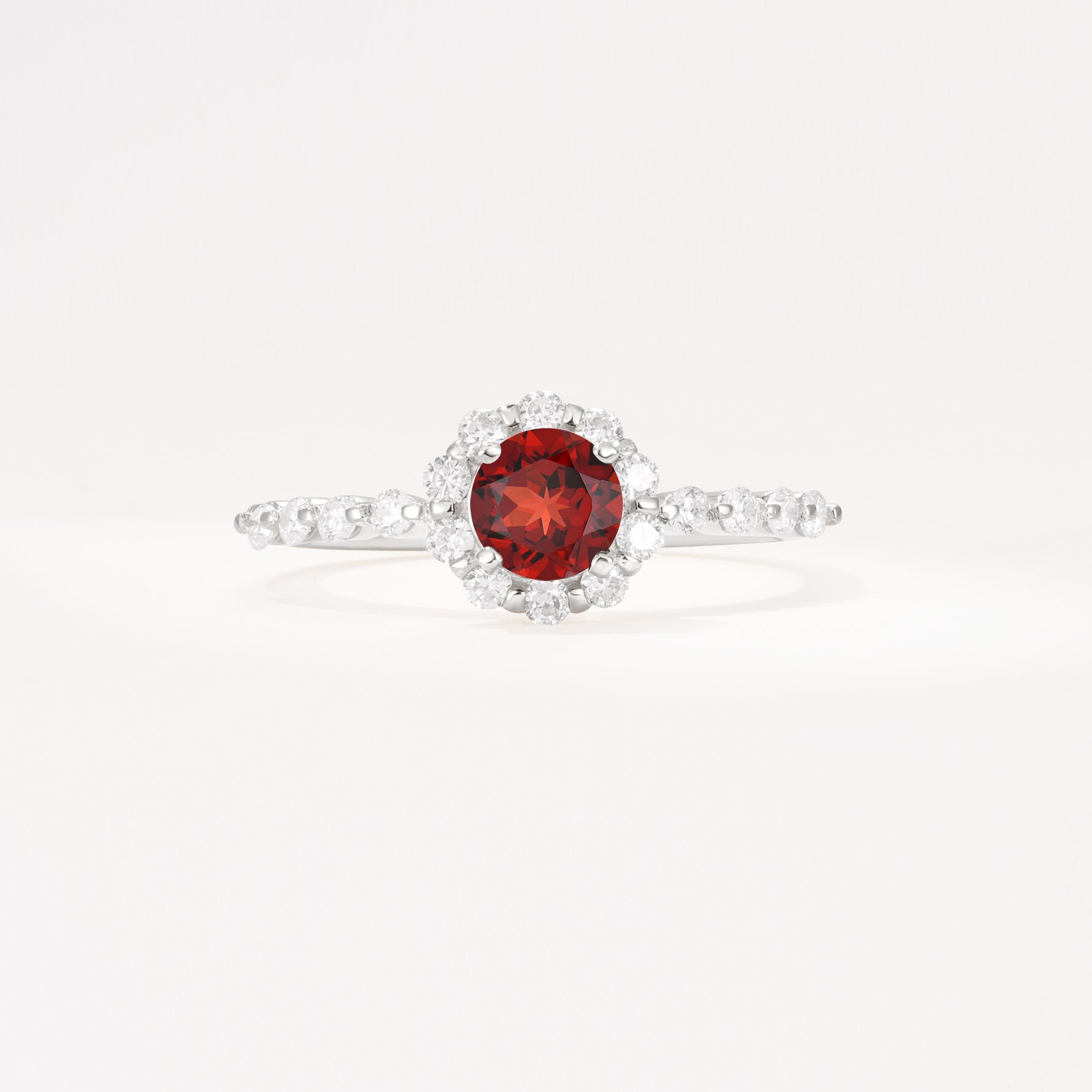 SR11138 Garnet Ring - Additional view