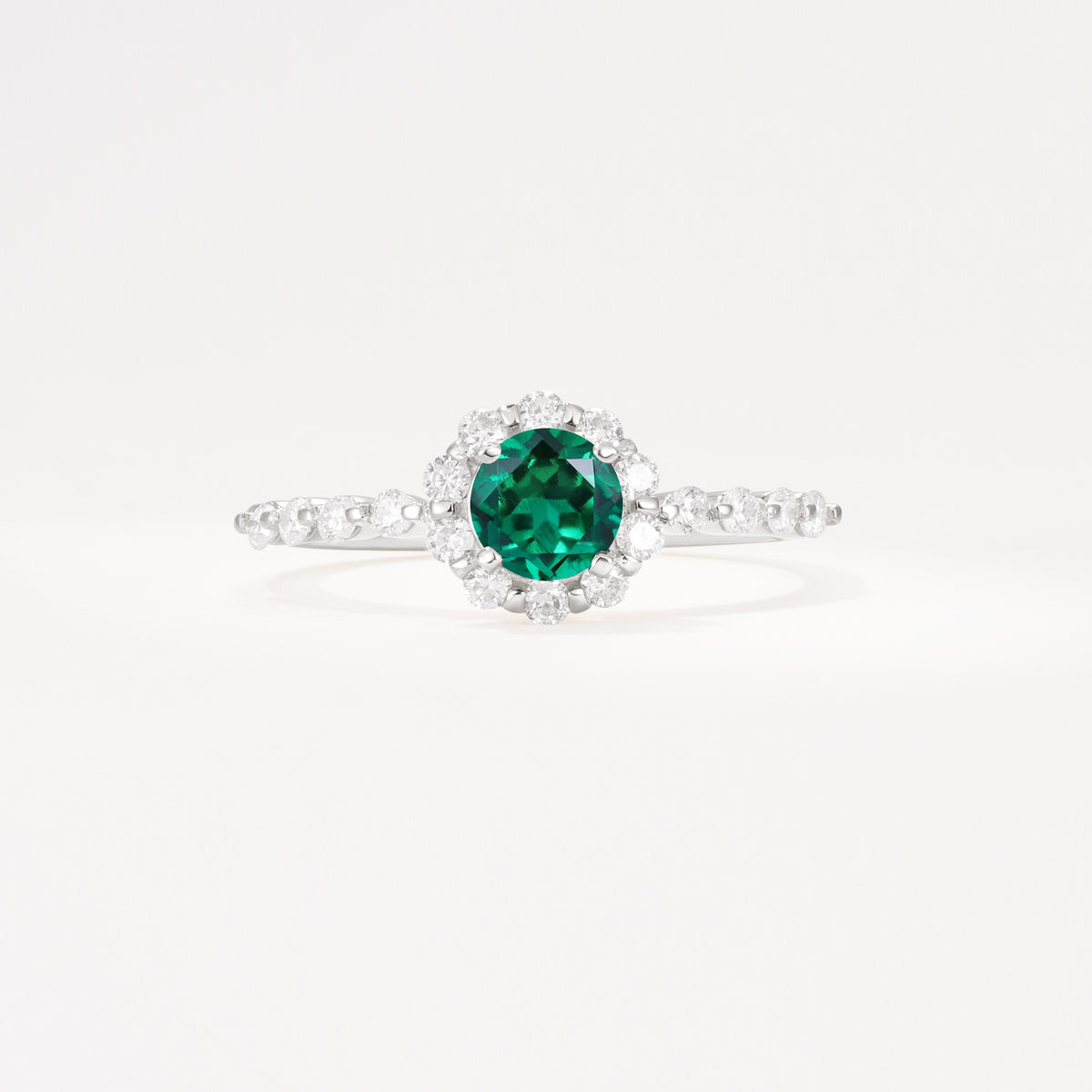 SR11138 Emerald Ring - Additional view