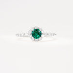 SR11138 Emerald Ring - Additional view