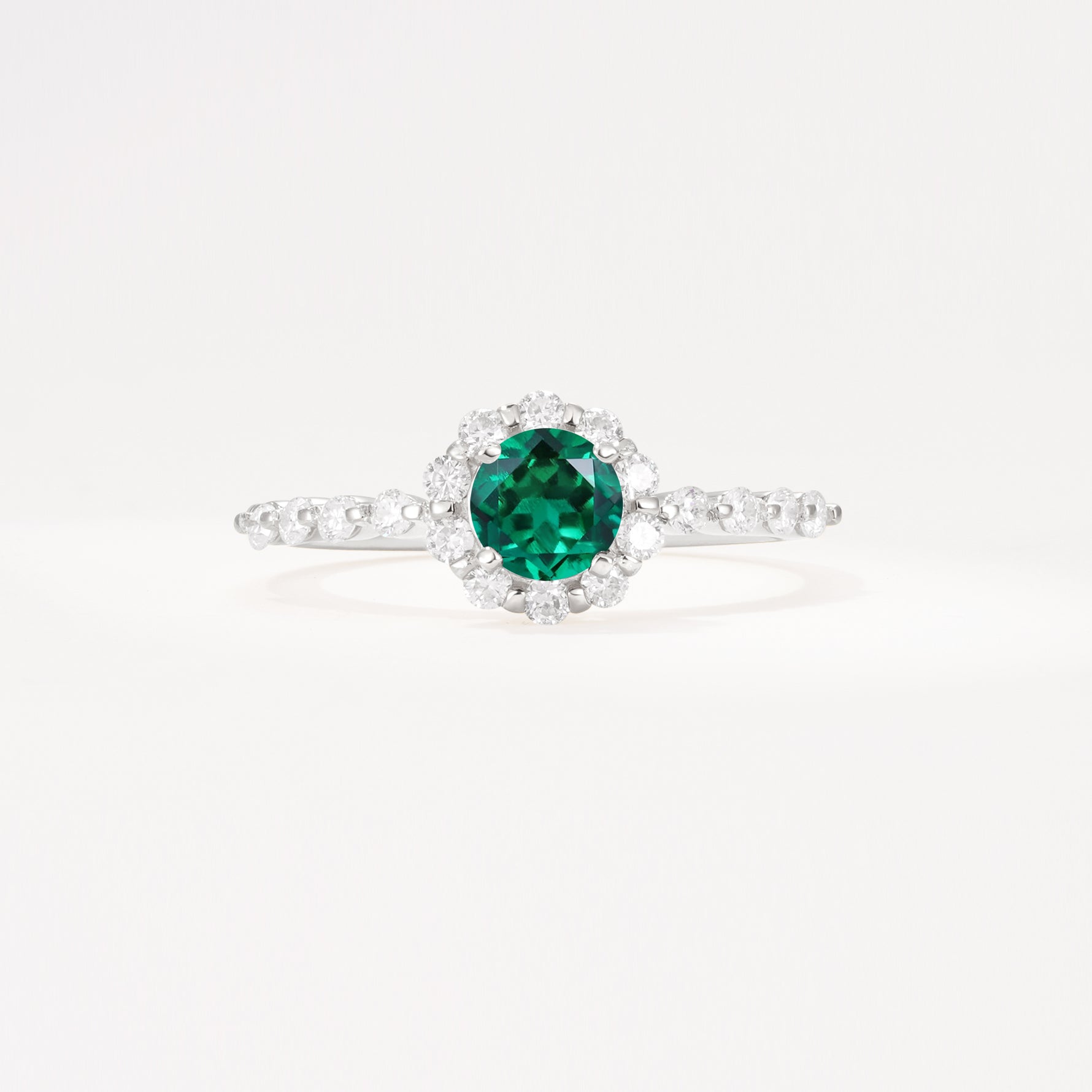 SR11138 Emerald Ring - Additional view