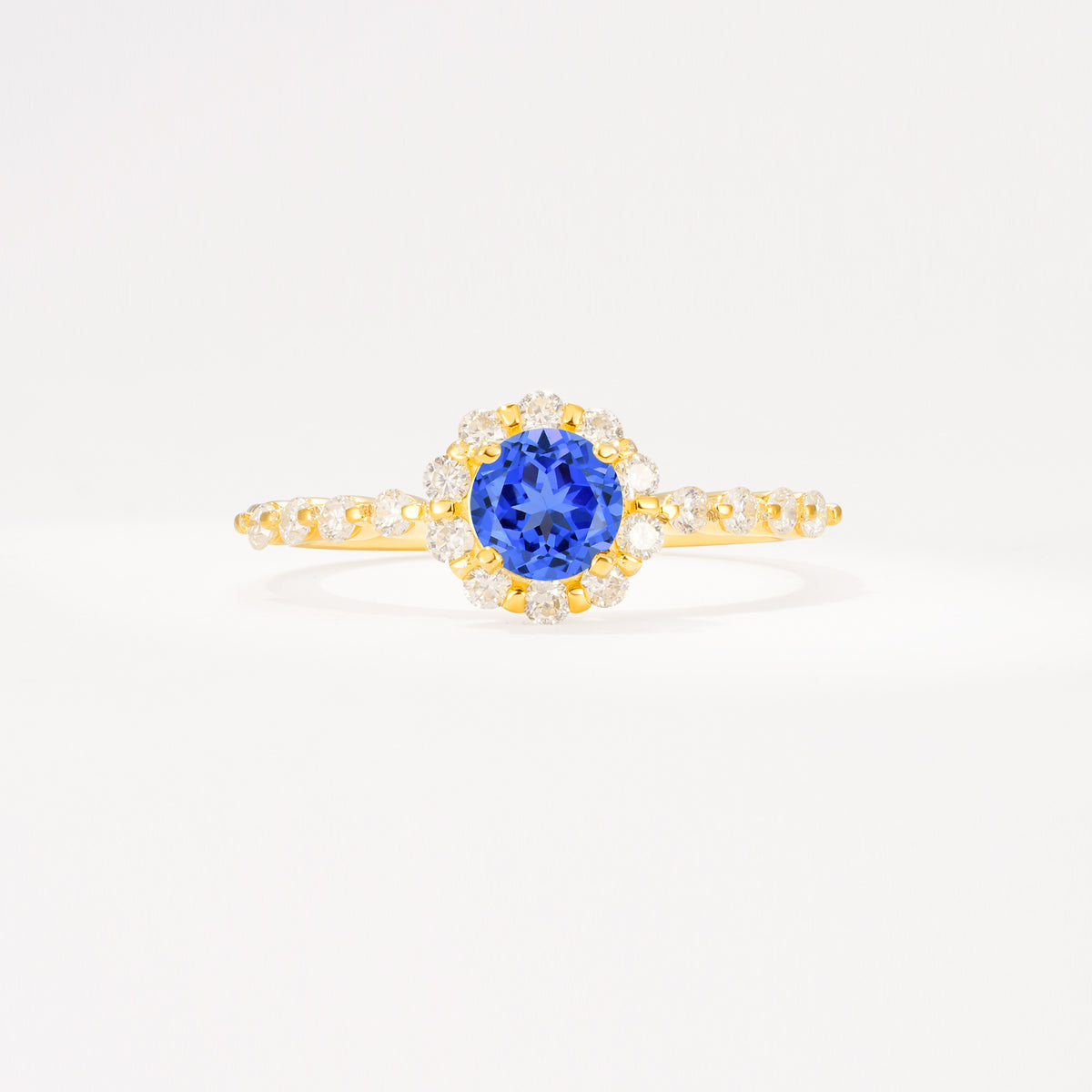 SR11138 Sapphire Ring - Yellow-Gold