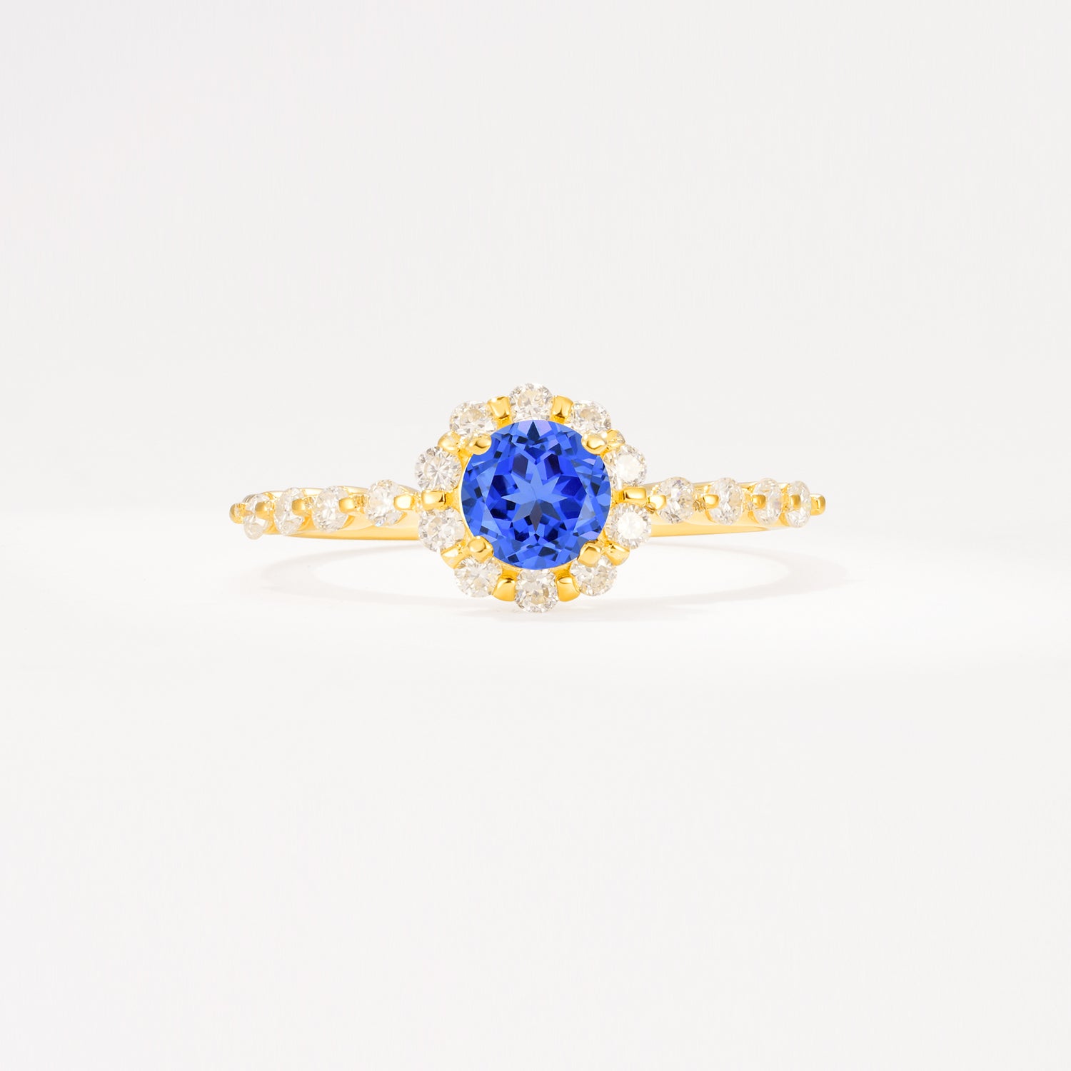 SR11138 Sapphire Ring - Yellow-Gold
