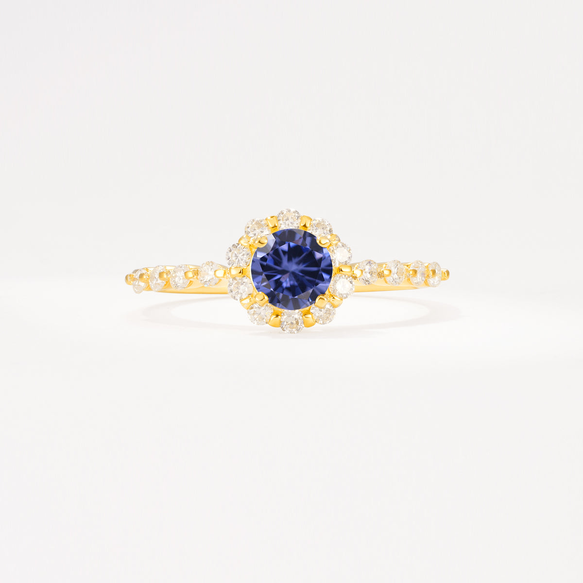 SR11138 Tanzanite Ring - Yellow-Gold