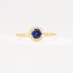 SR11138 Tanzanite Ring - Yellow-Gold