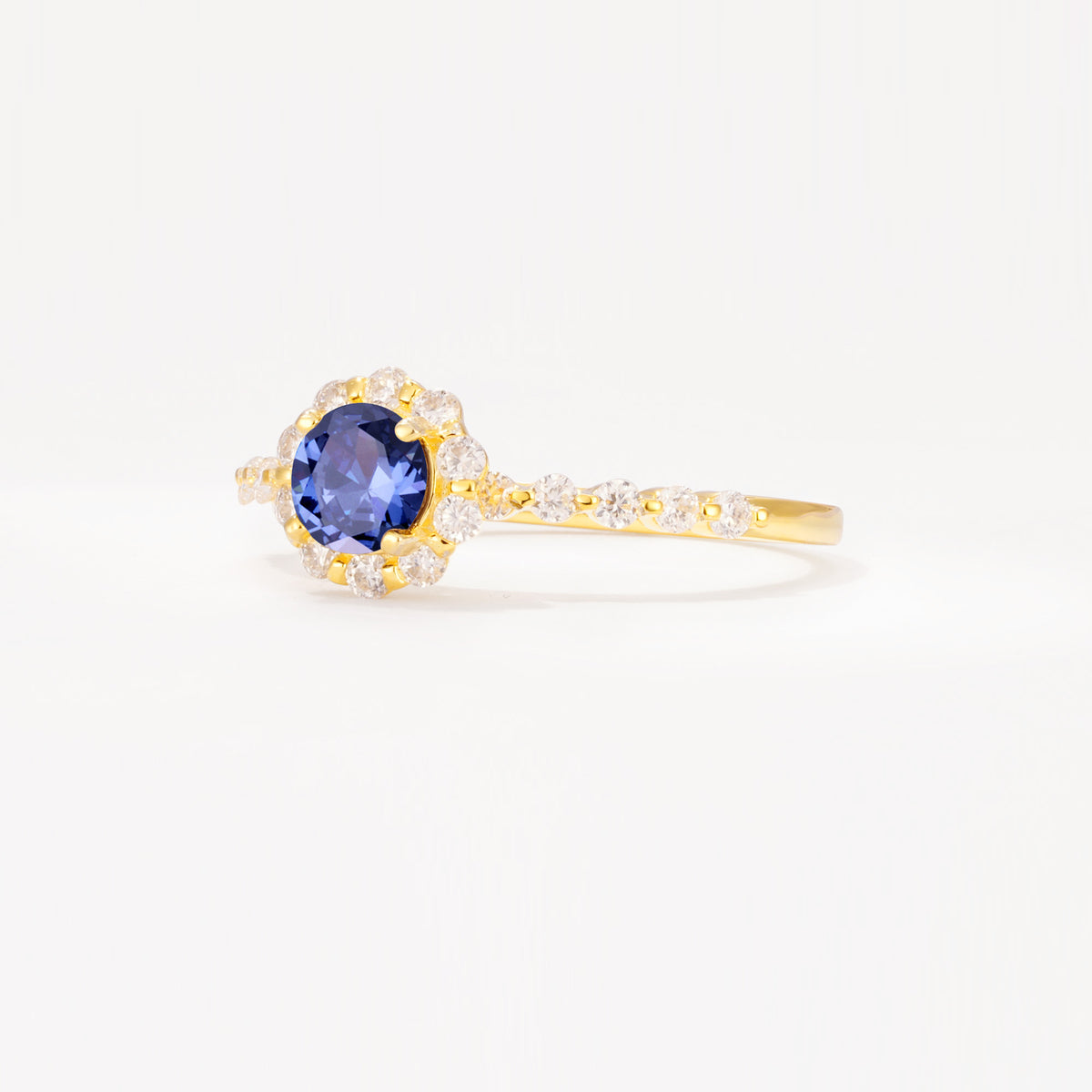 SR11138 Tanzanite Ring - White-Gold