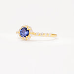 SR11138 Tanzanite Ring - White-Gold