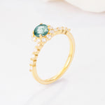 SR11138 Moss Agate Ring - Additional view