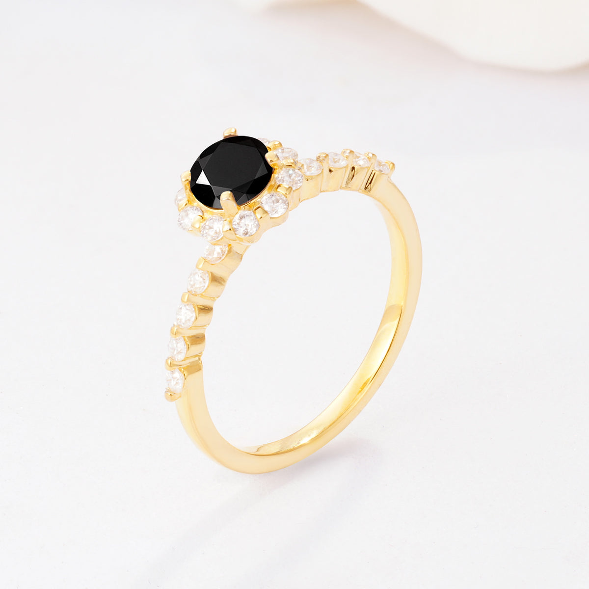 SR11138 Black Onyx Ring - Additional view