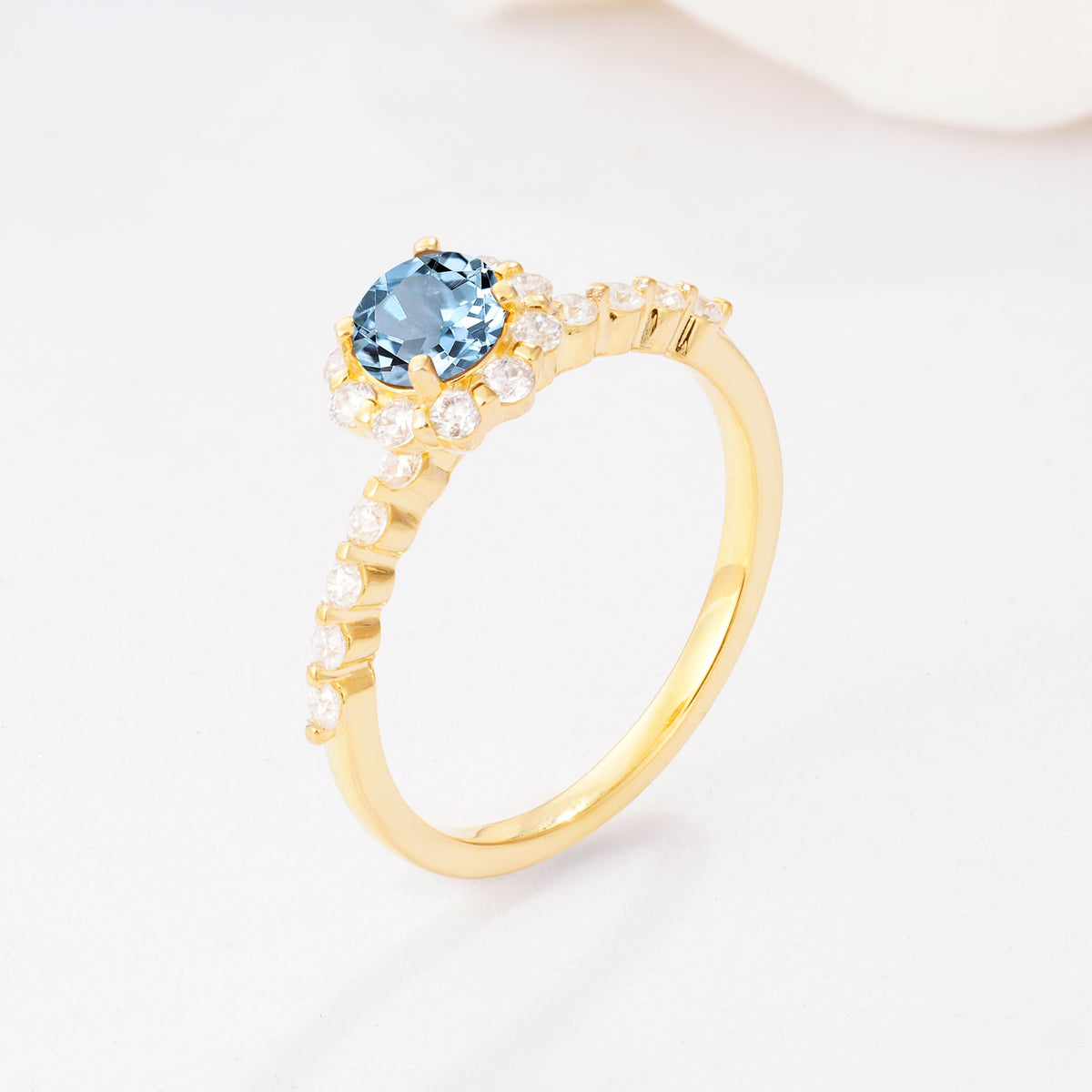 SR11138 Aquamarine Ring - Additional view