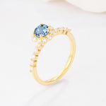 SR11138 Aquamarine Ring - Additional view