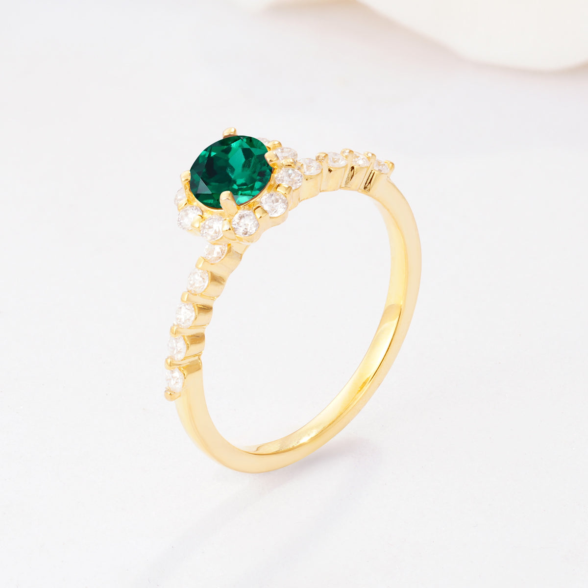 SR11138 Emerald Ring - Additional view