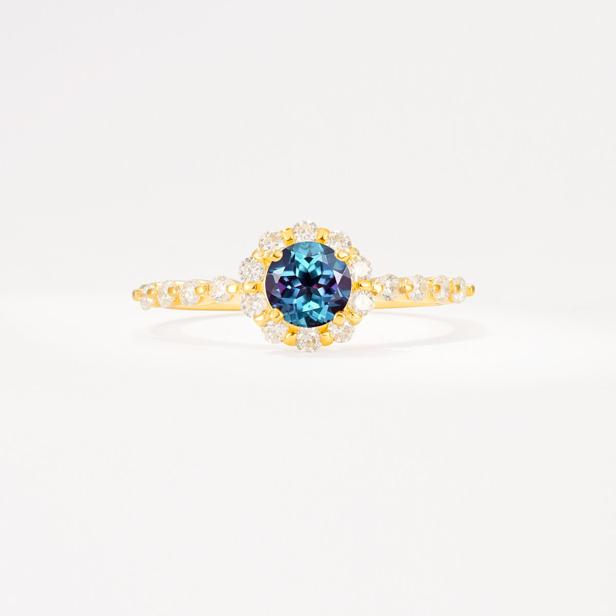 SR11138 Alexandrite Ring - Yellow-Gold