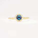 SR11138 Alexandrite Ring - Yellow-Gold