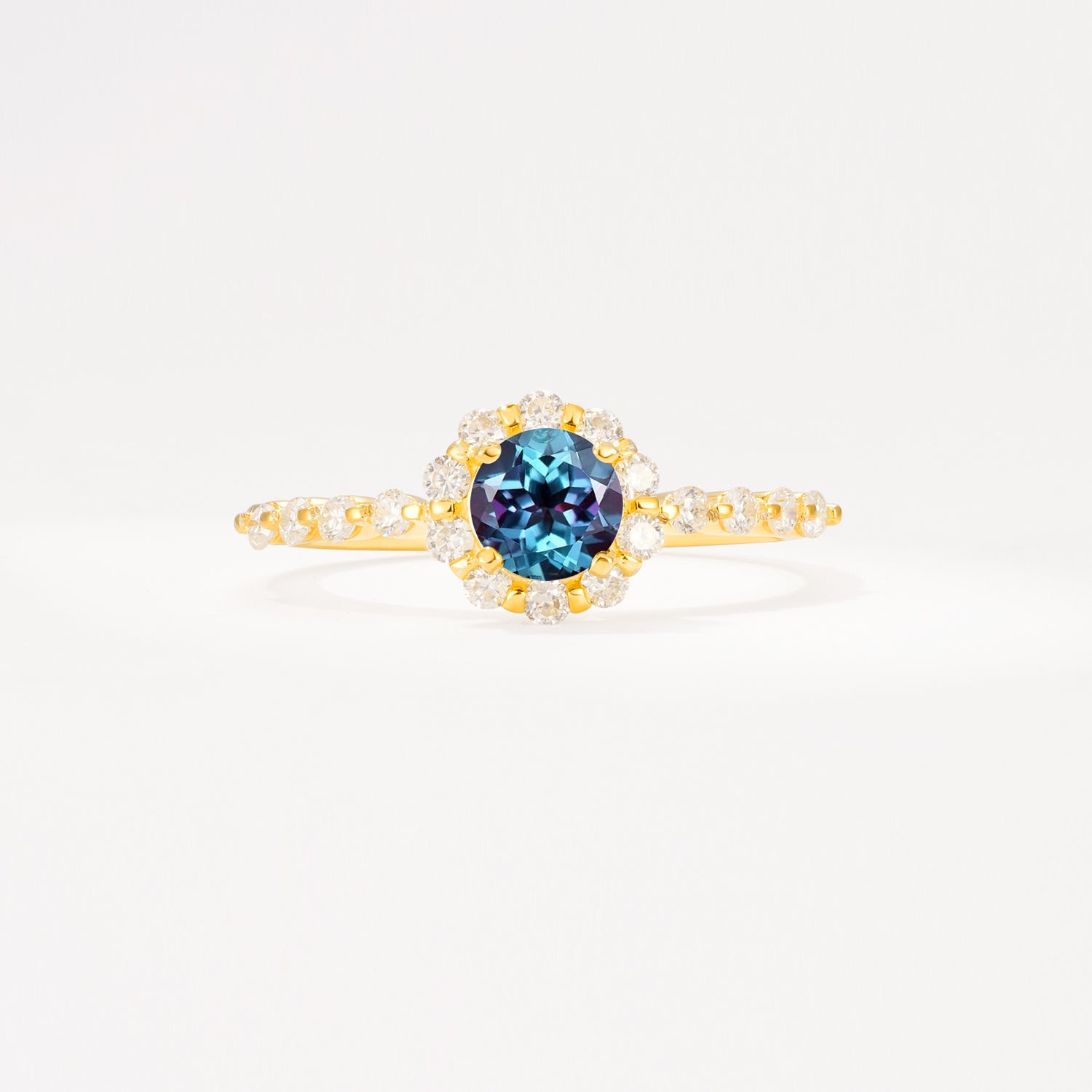 SR11138 Alexandrite Ring - Yellow-Gold