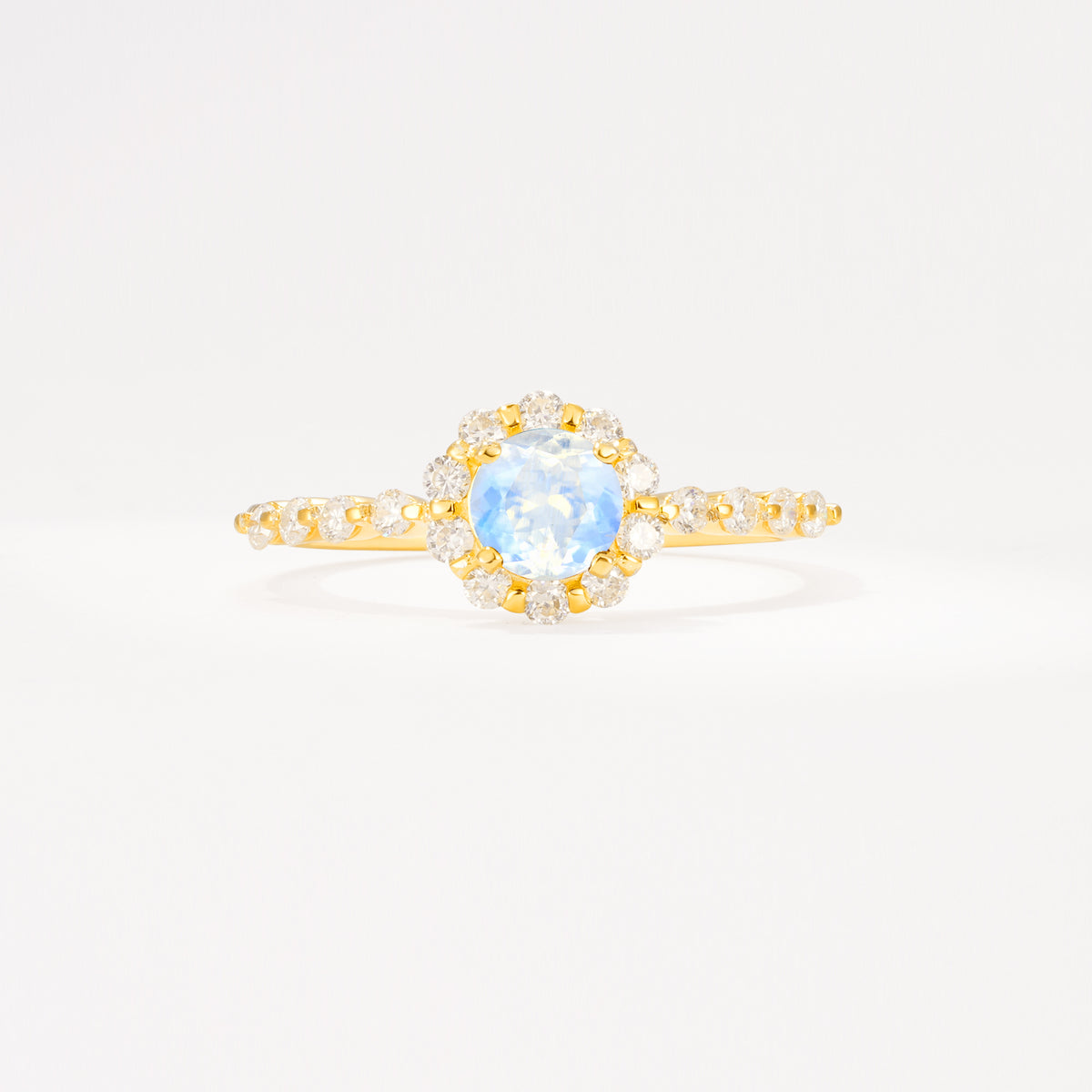 SR11138 Moonstone Ring - Yellow-Gold