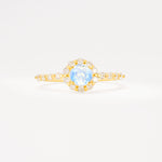 SR11138 Moonstone Ring - Yellow-Gold