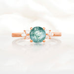 SR11590 Moss Agate Ring - Additional view