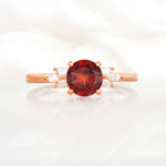 SR11590 Garnet Ring - Additional view