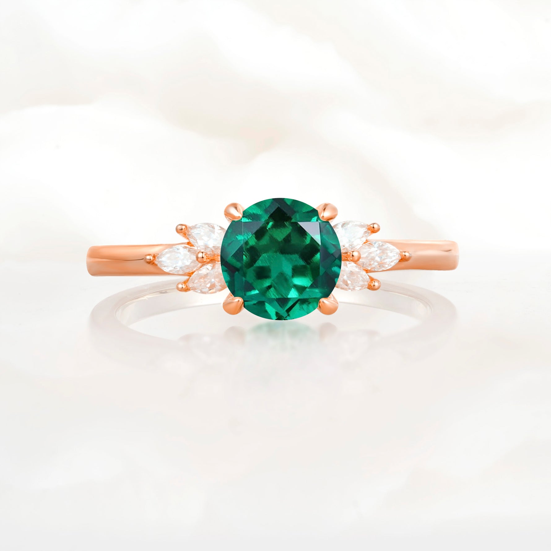 SR11590 Emerald Ring - Additional view