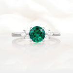 SR11590 Emerald Ring - Additional view
