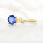 SR11590 Sapphire Ring - White-Gold