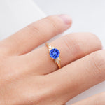 SR11590 Sapphire Ring - Rose-Gold