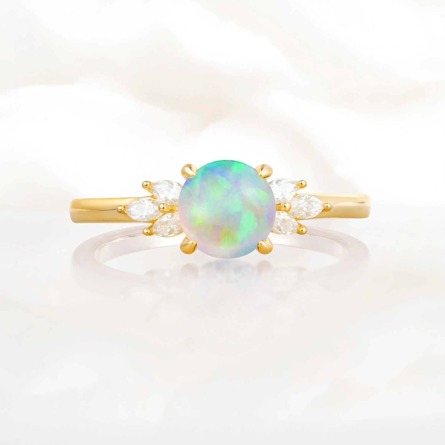 SR11590 Fire Opal Ring - Additional view