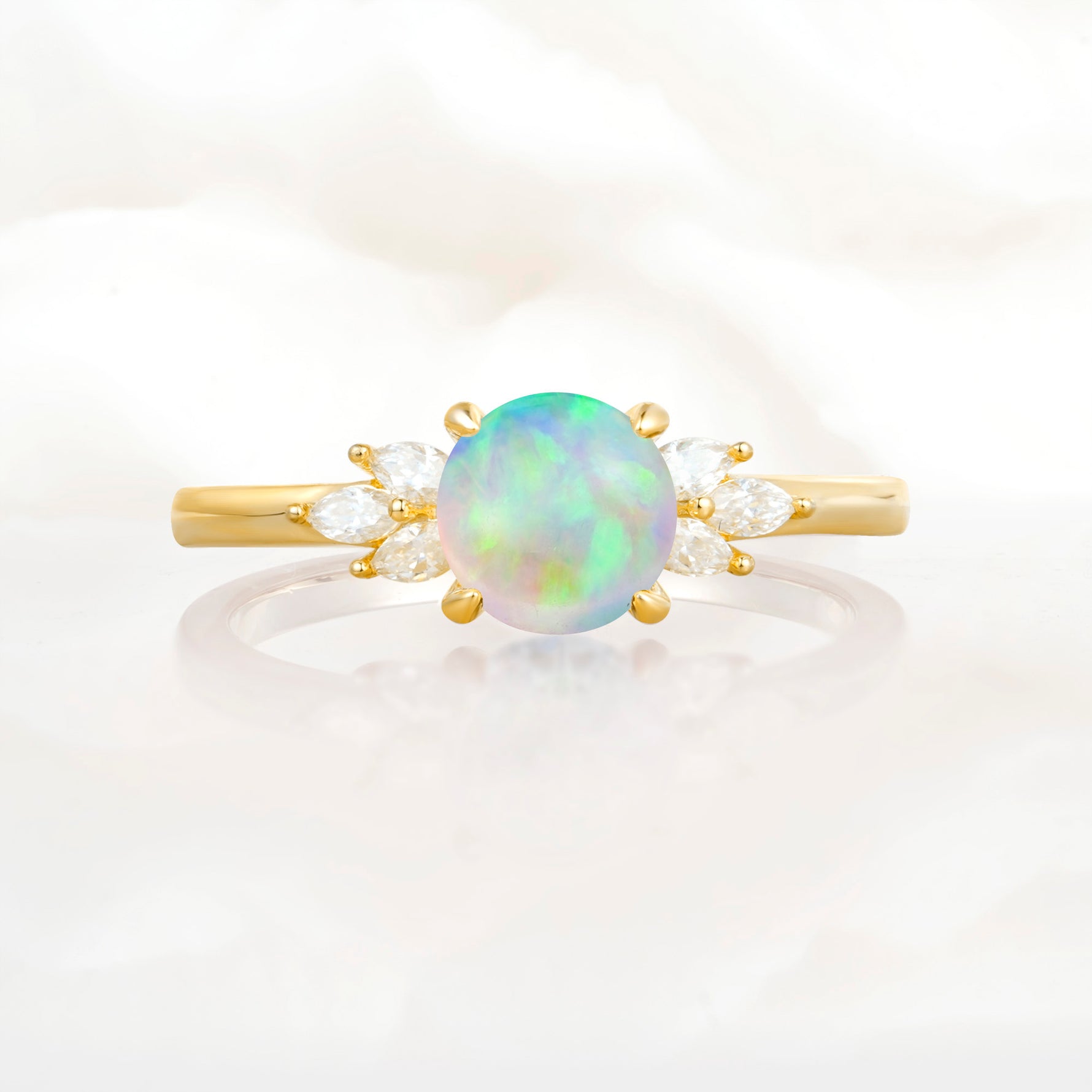 SR11590 Fire Opal Ring - Additional view