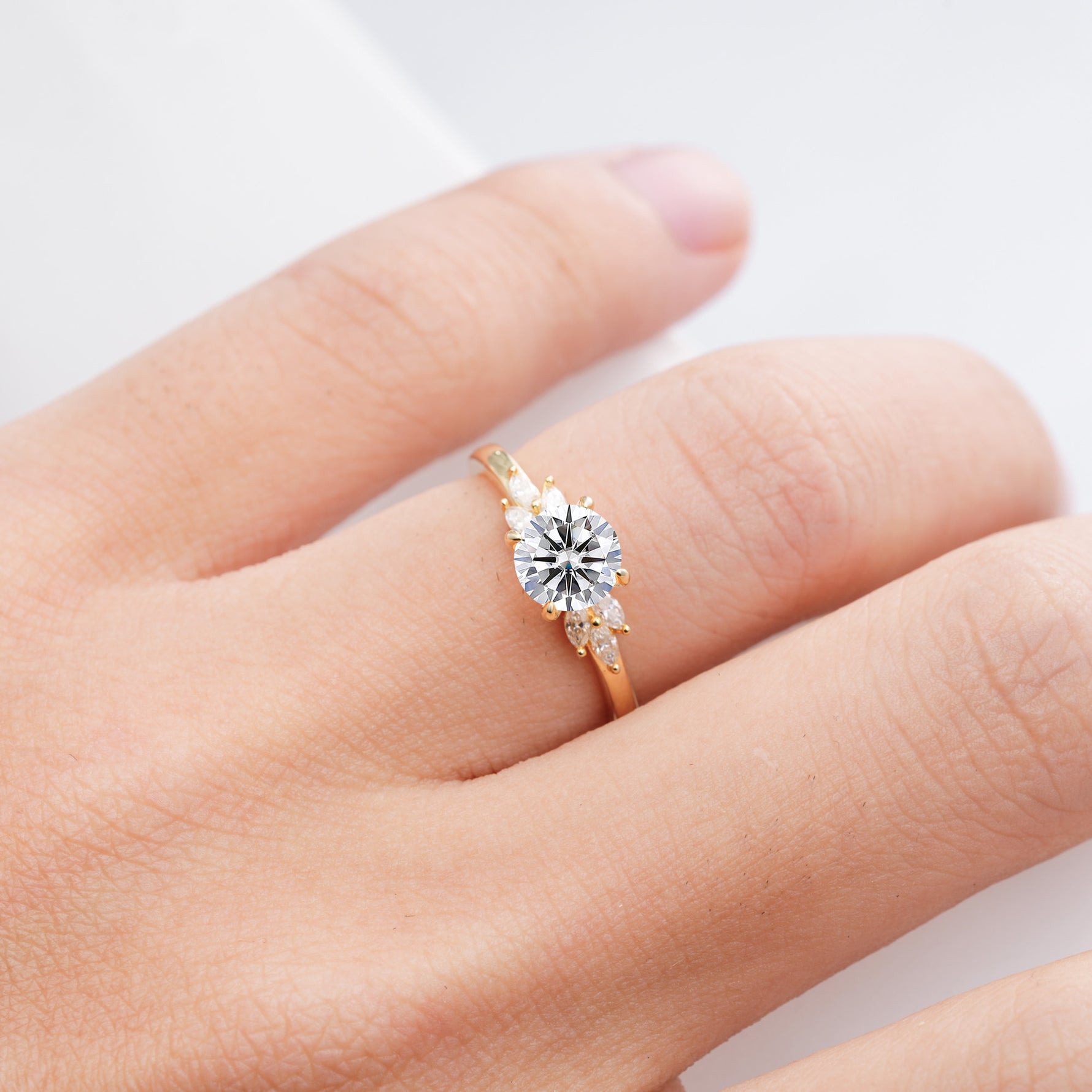 SR11590 Lab Diamond Ring - Rose-Gold