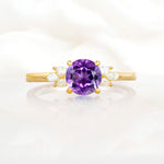 SR11590 Amethyst Ring - Yellow-Gold