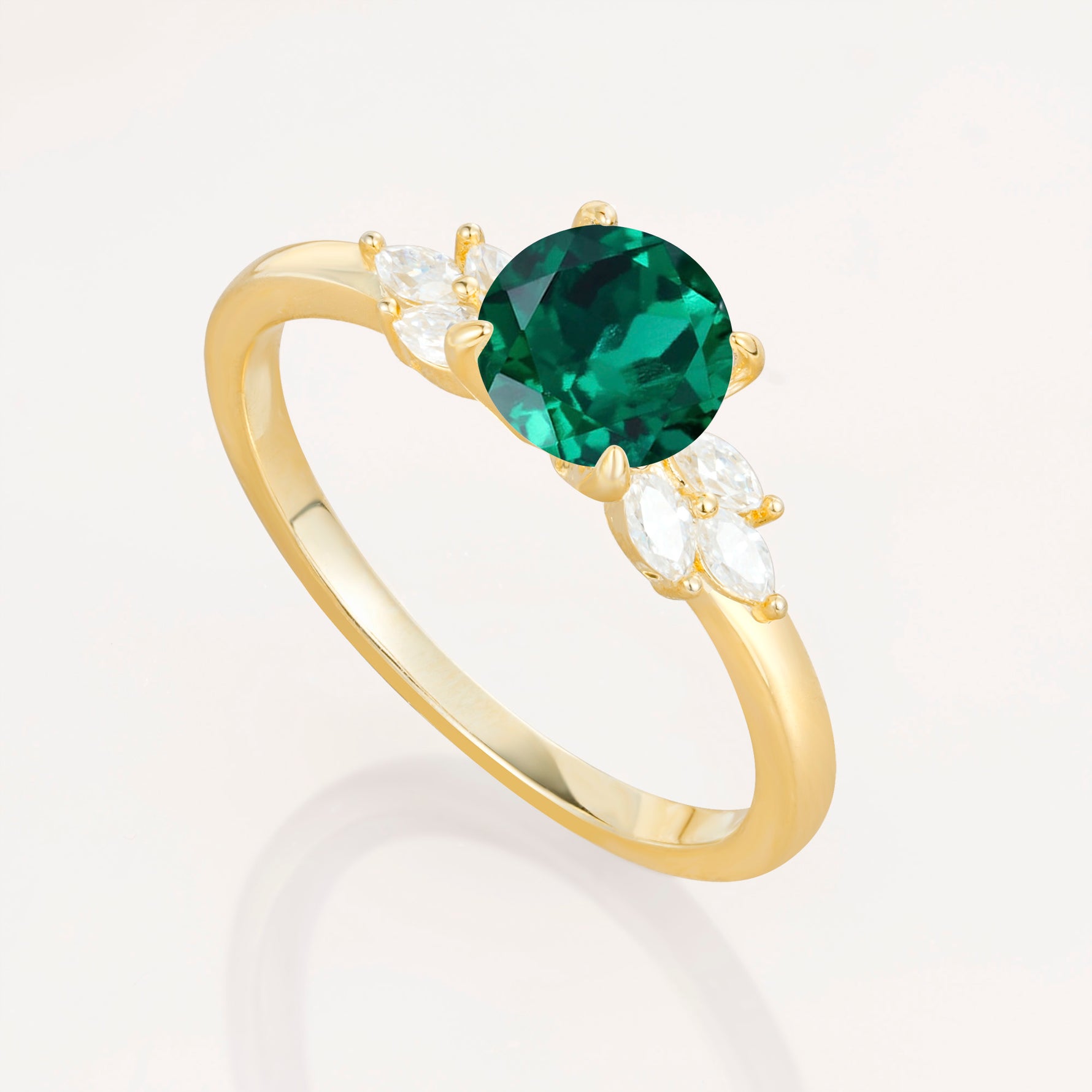 SR11590 Emerald Ring - Additional view